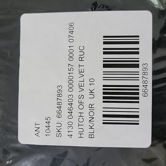 NEW Anthropologie x Hutch Ruched Black Velvet Mini Dress Puff-Sleeved Cocktail - Picture 7 of 7